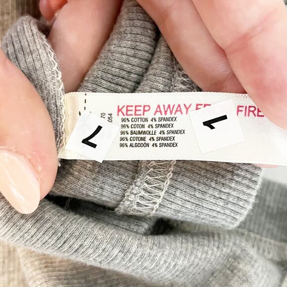 Anthropologie Sleeveless Contrast Stitch Mini Tank Dress Light Gray XL - Picture 7 of 8